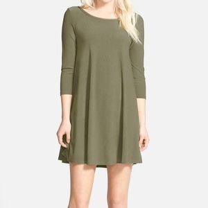 Leith Crepe Trapeze Dress